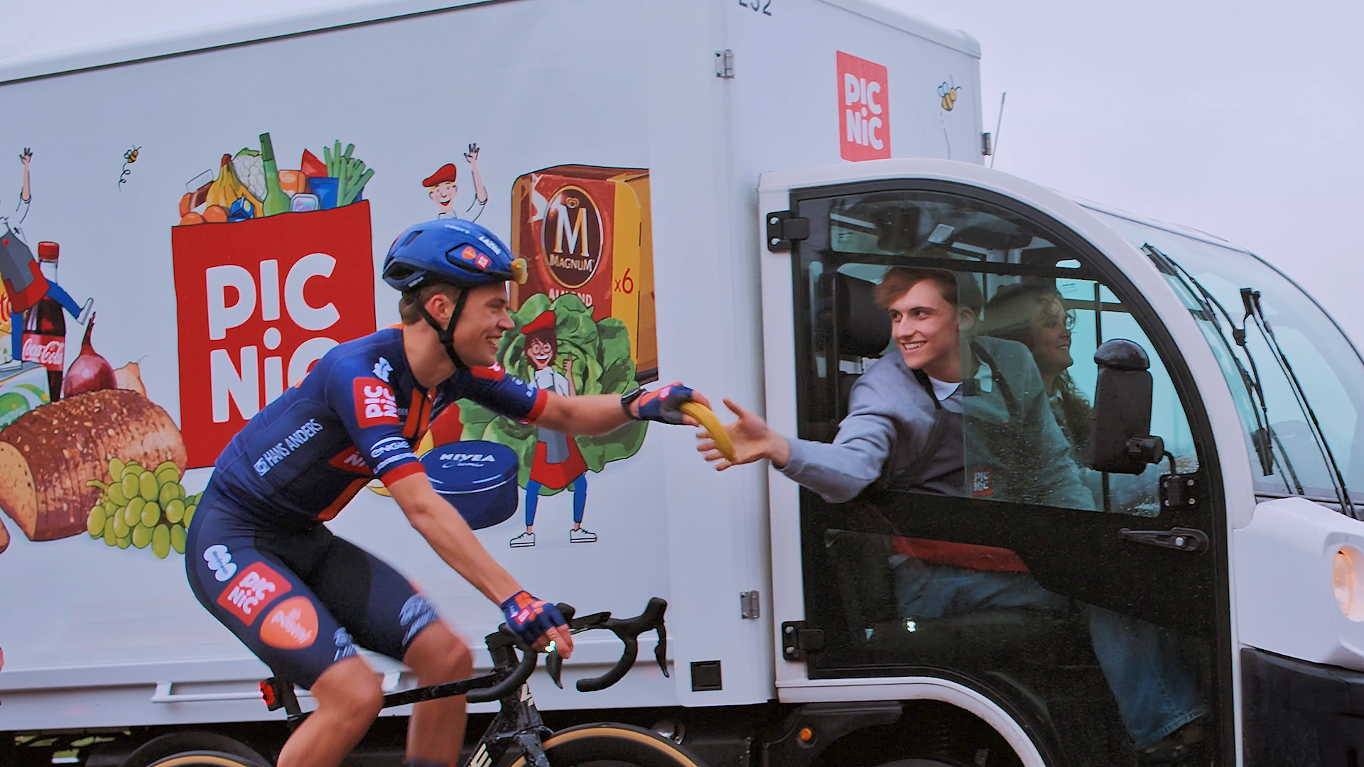 Vidéo présentant le partenariat entre Picnic et l'équipe de cyclisme Picnic PostNL