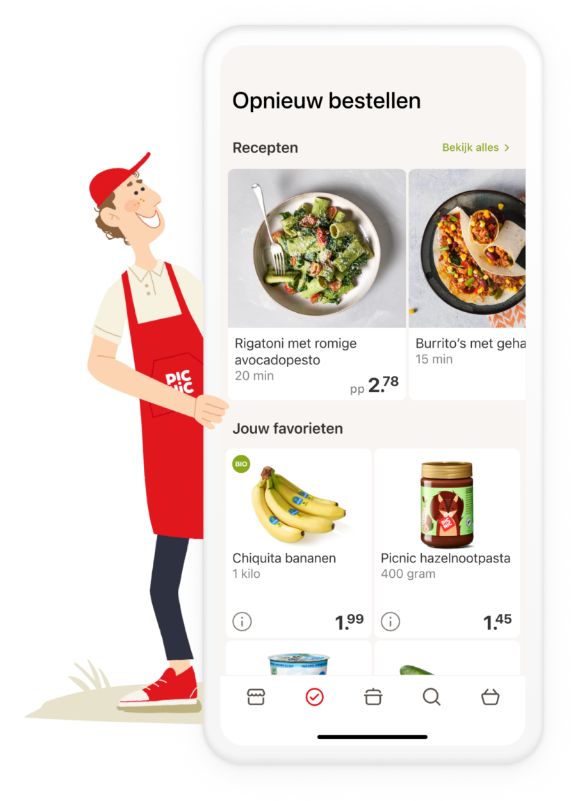 Picnic app - products in store
